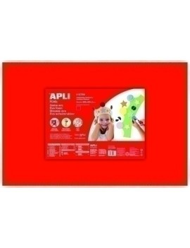 Goma Eva Apli 40X60 Rojo P/5