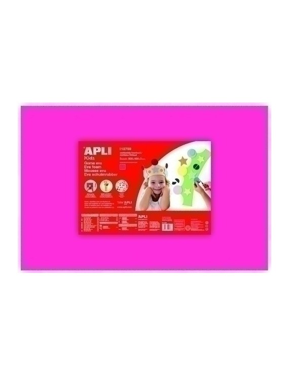 Goma Eva Apli 40X60 Rosa P/5