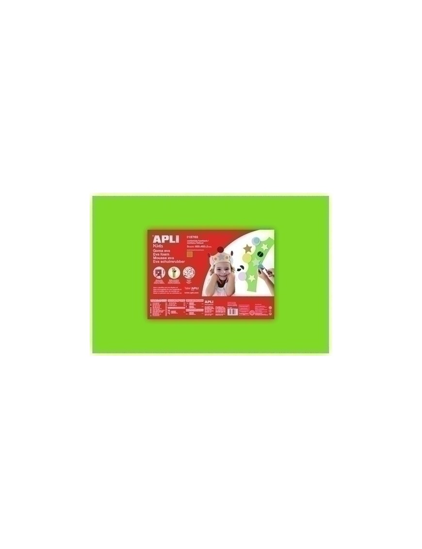 Goma Eva Apli 40X60 Verde Claro P/5