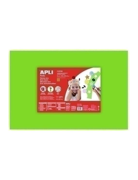 Goma Eva Apli 40X60 Verde Claro P/5