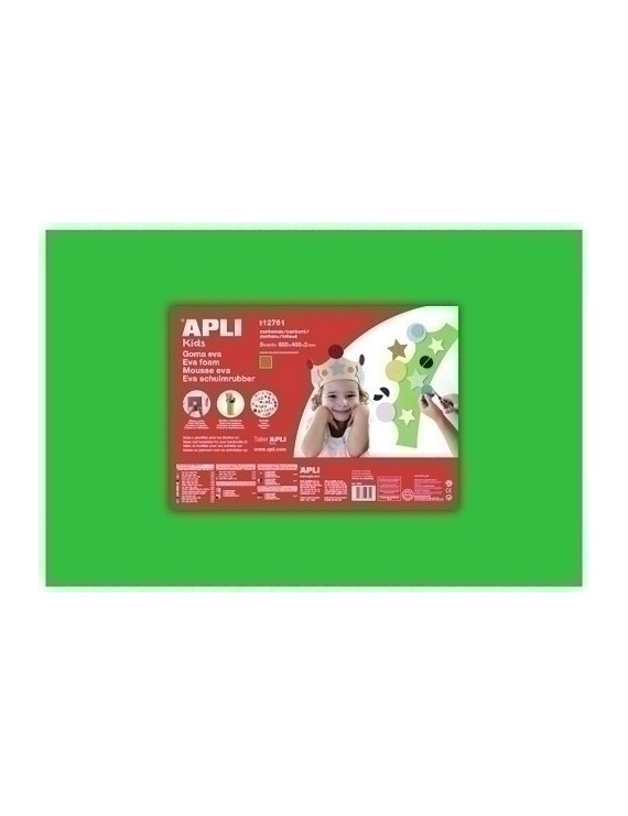 Goma Eva Apli 40X60 Verde P/5