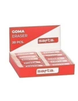 Goma Borrar Safta Pvc Exp.20