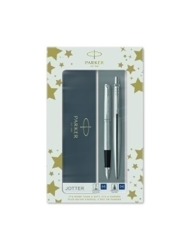 Juego Bol+Pluma Parker Jotter Acero Ct