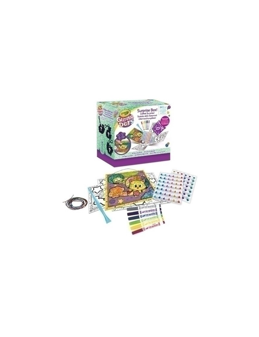 Juego Crayola Glitter Dots Caja Sorpresa