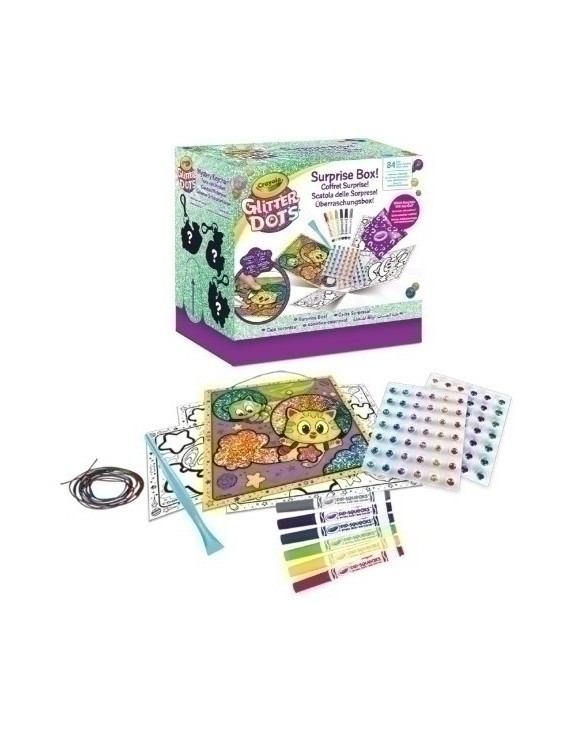 Juego Crayola Glitter Dots Caja Sorpresa