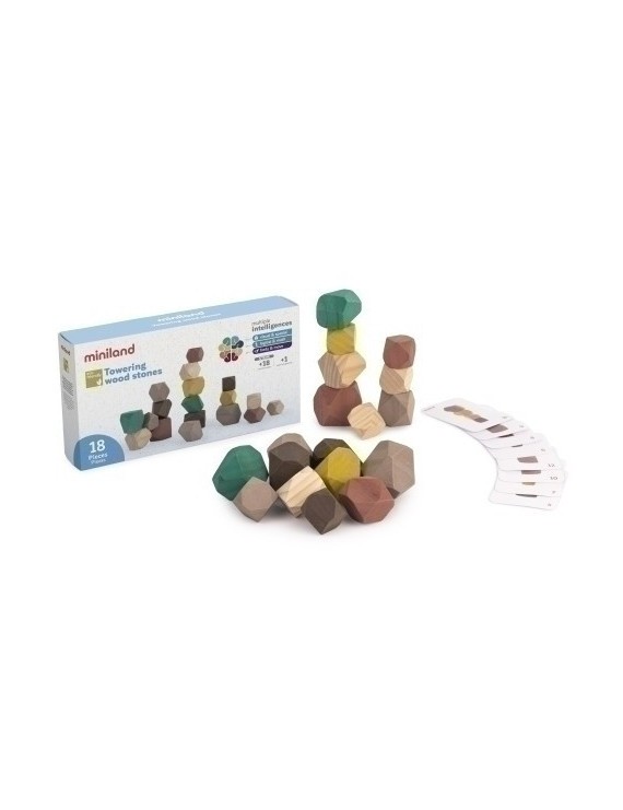 Juego Ed.Miniland Eco: Piedras Apilables