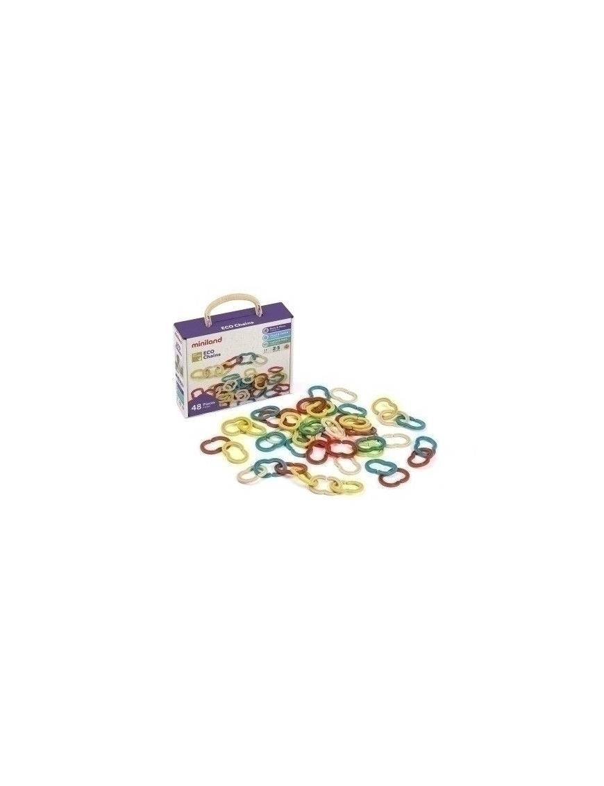 Juego Ed.Miniland Eco Chains 48 Pcs (2-5