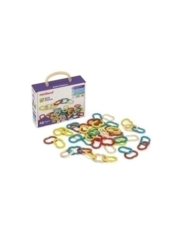 Juego Ed.Miniland Eco Chains 48 Pcs (2-5