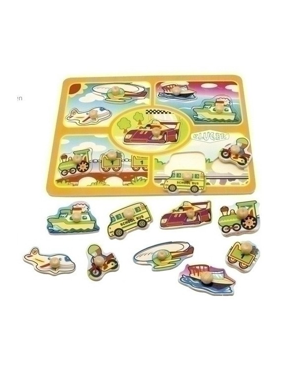 Juego Kluger Ensarte 9 Piezas Vehiculos