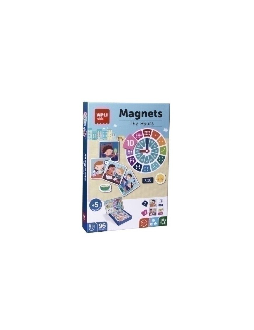 Juego Magnetico Apli Aprendo Horas 96 Pz