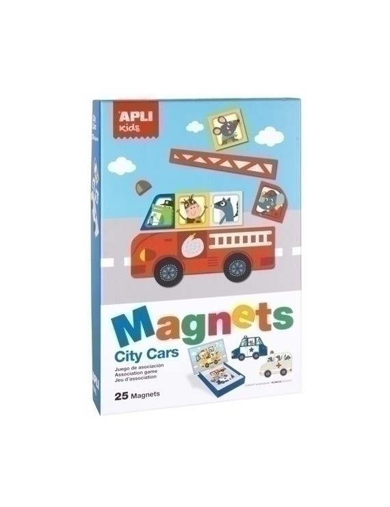 Juego Magnetico Apli Coches 25 Piezas