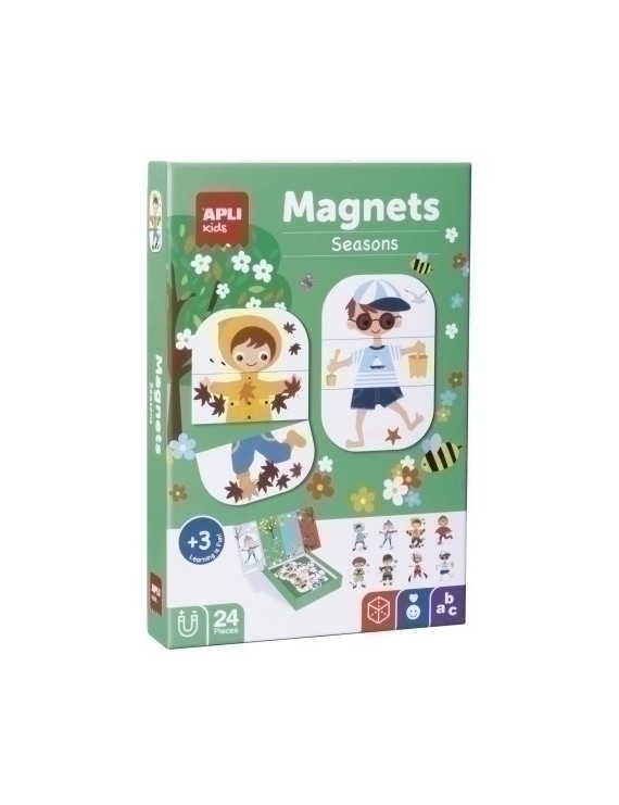 Juego Magnetico Apli Estaciones 24 Pieza