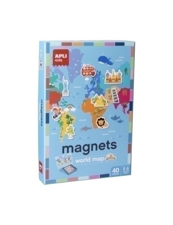 Juego Magnetico Apli Mapa Mundi 40