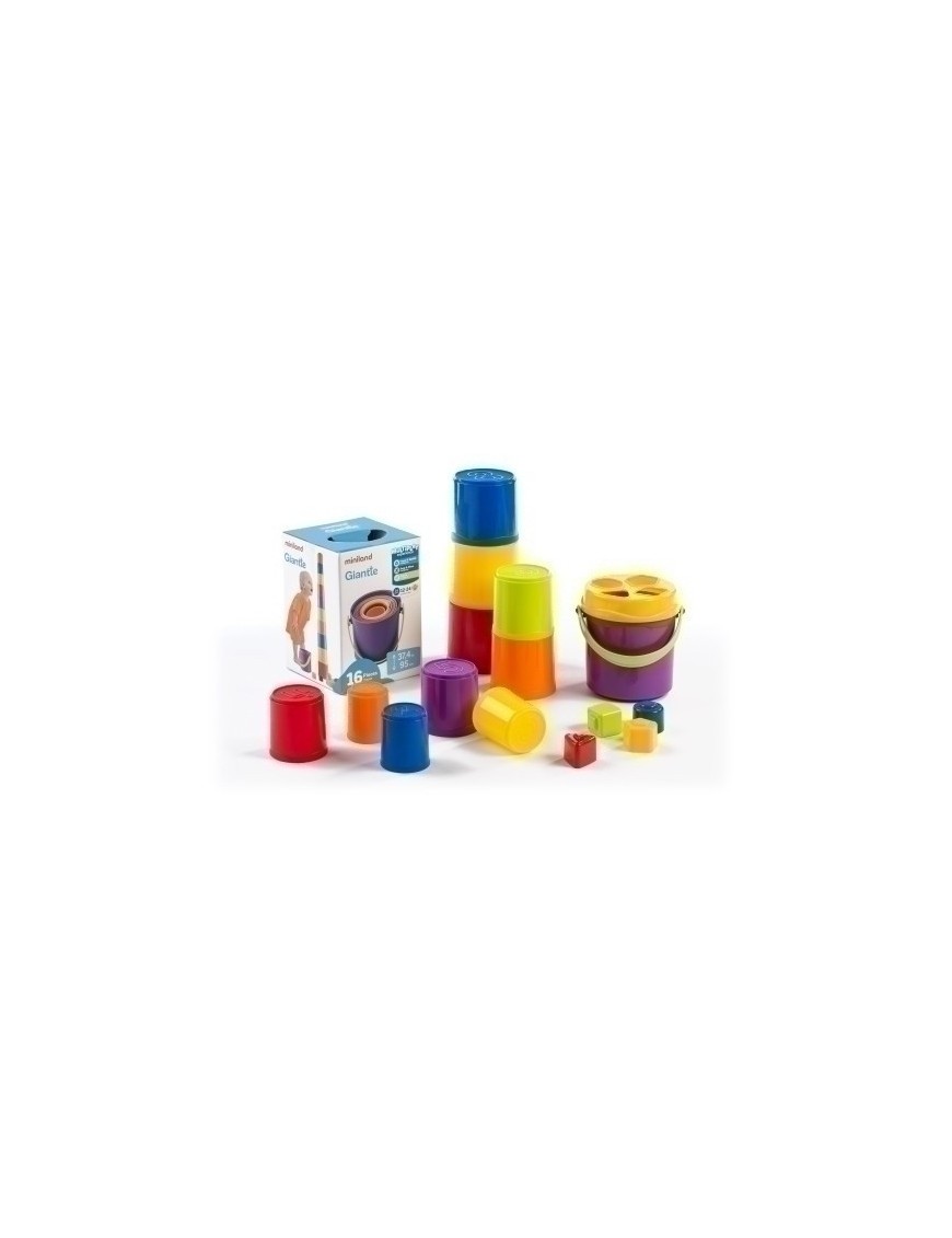 Juego Giantte: Cubo+ Vasitos Apilables