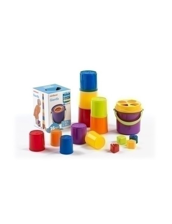 Juego Giantte: Cubo+ Vasitos Apilables