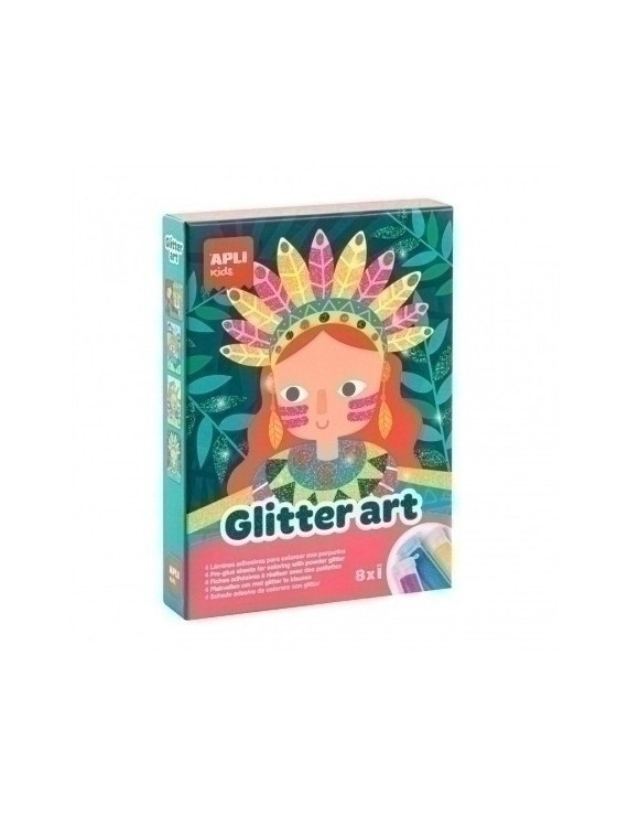 Kit Apli Kids Glitter Art