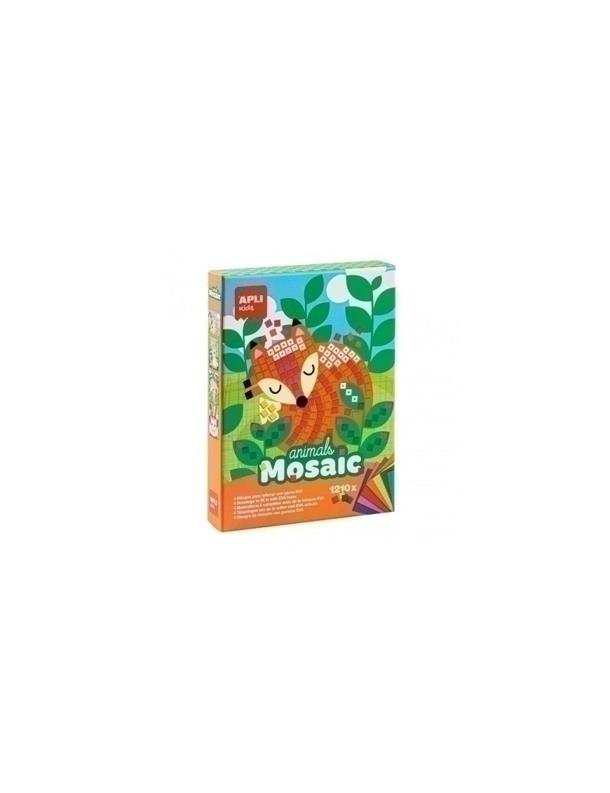 Kit Apli Kids Mosaico Goma Eva Animales