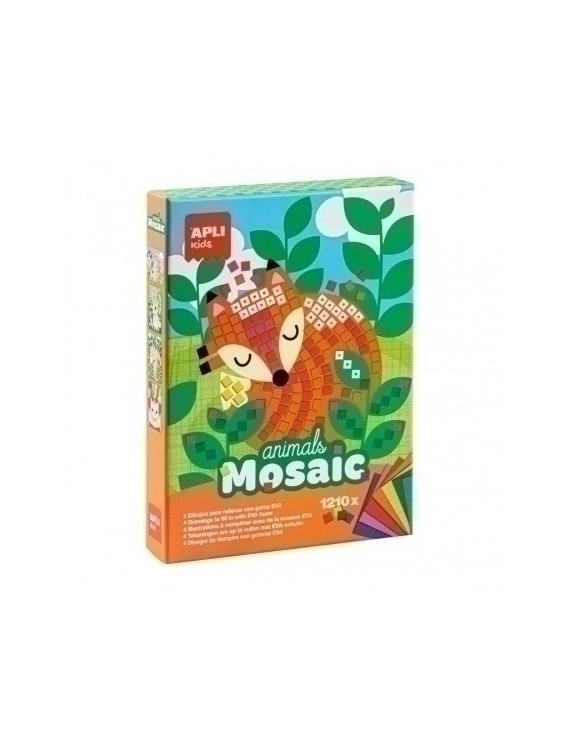 Kit Apli Kids Mosaico Goma Eva Animales