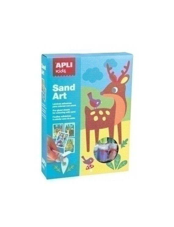 Kit Apli Kids Sand Art Colorea Con Arena