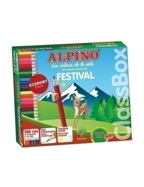 Lapices Color Alpino Festiv.Classbox 288