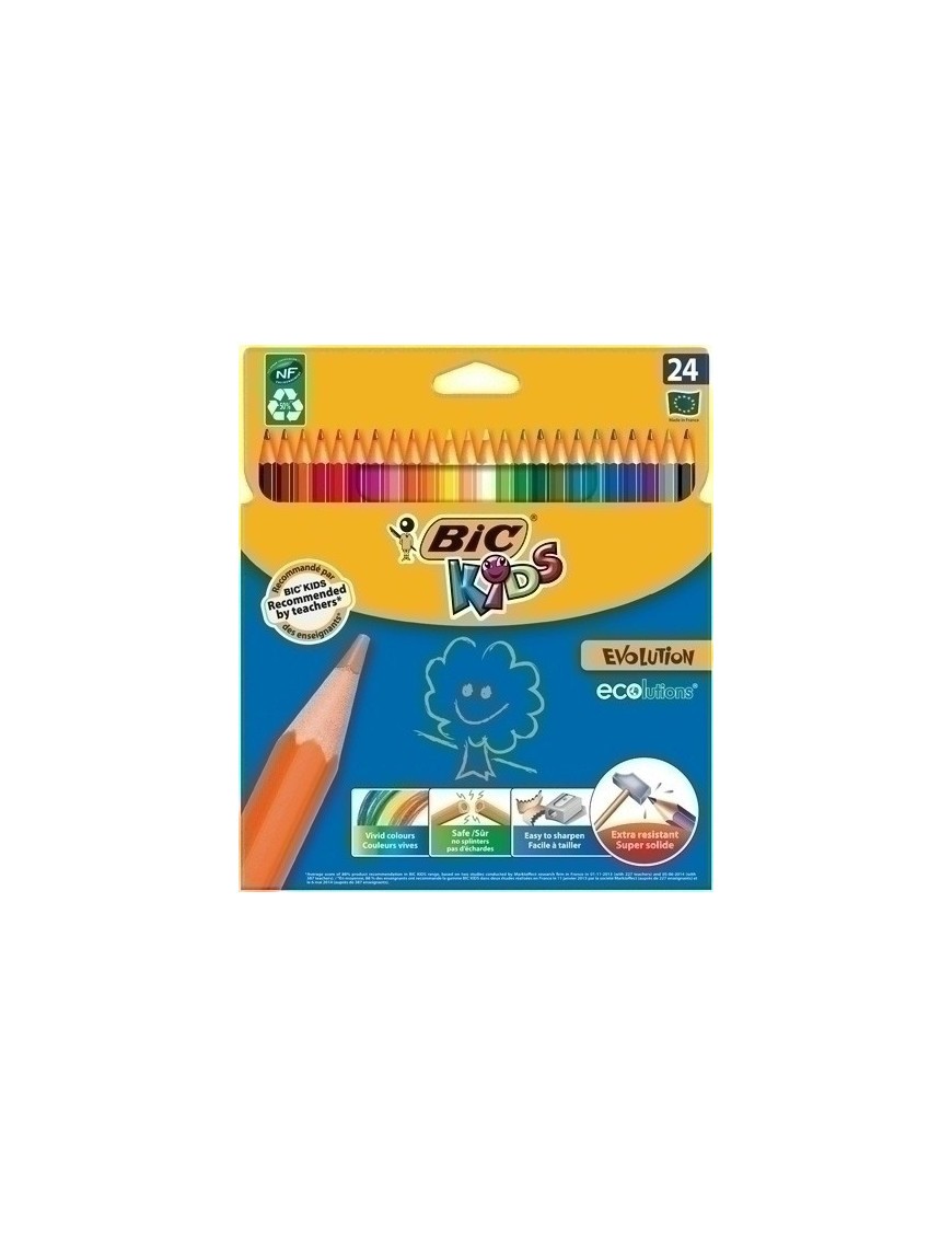 Lapices Color Bic Evolution Est.24