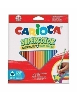 Lapices Color Carioca Superc.Tri. C/24