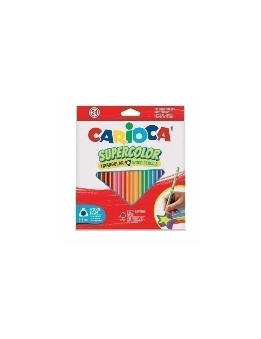 Lapices Color Carioca Superc.Tri. C/24