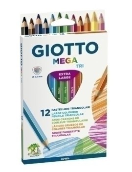 Lapices Color Giotto Mega Tri Caja De 12