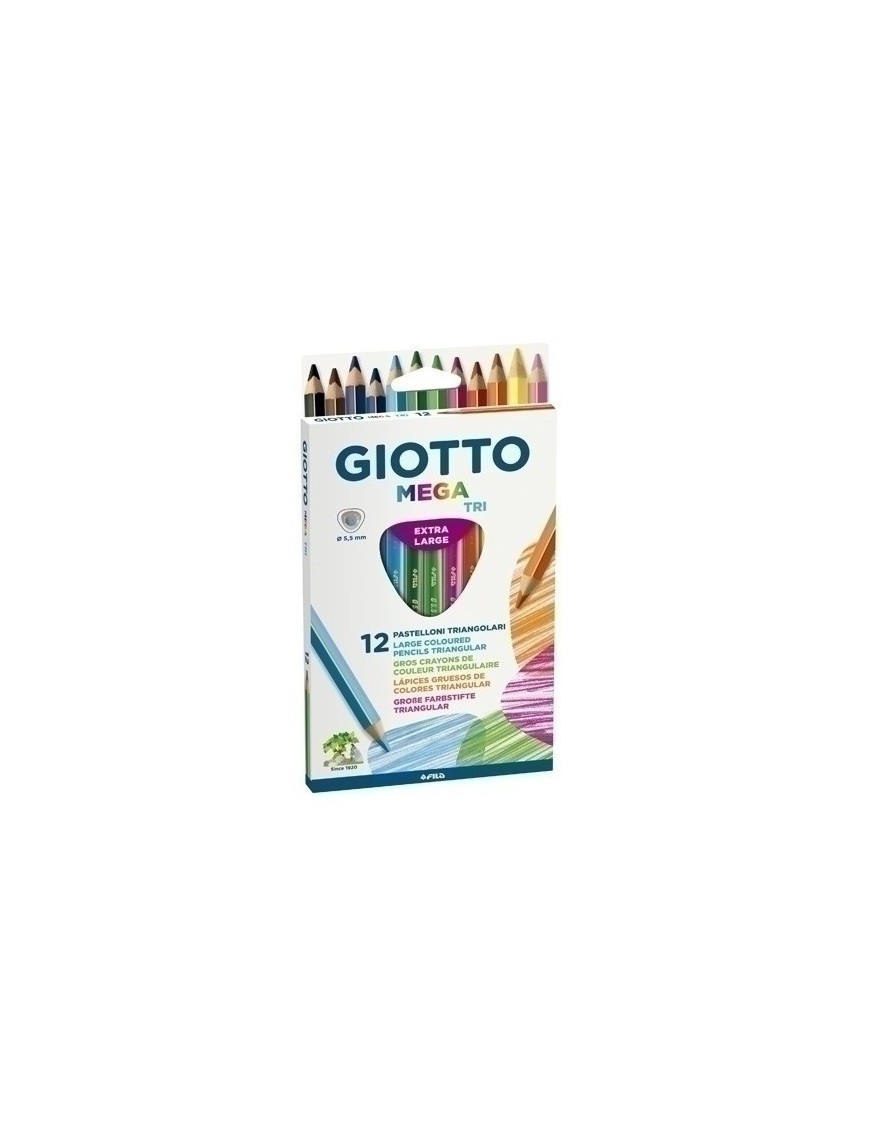 Lapices Color Giotto Mega Tri Caja De 12