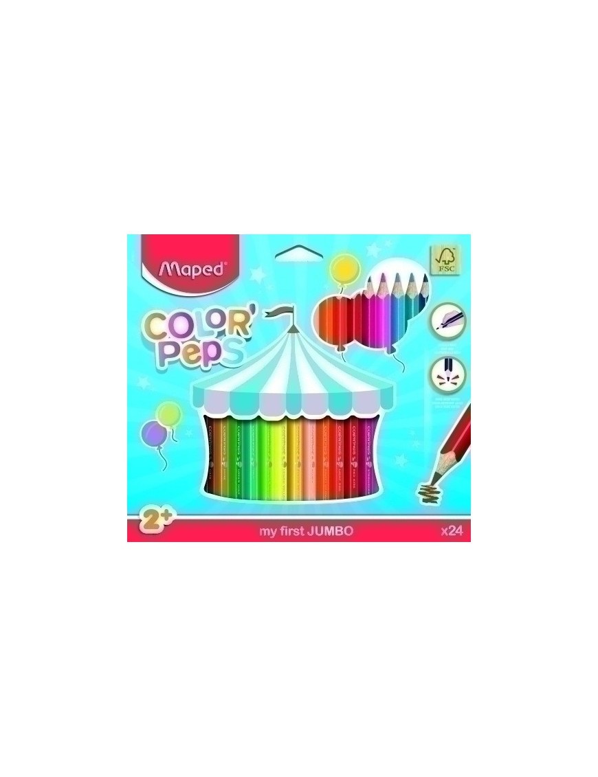 Lapices Color Maped Color Peps Jumbo 24