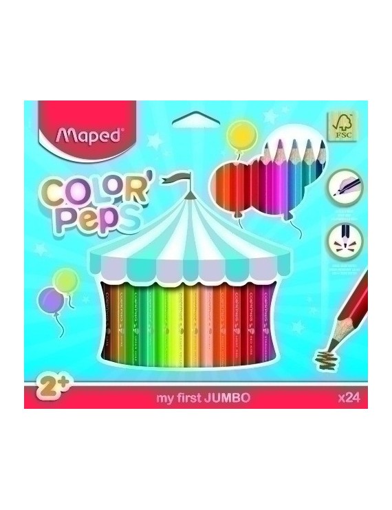 Lapices Color Maped Color Peps Jumbo 24