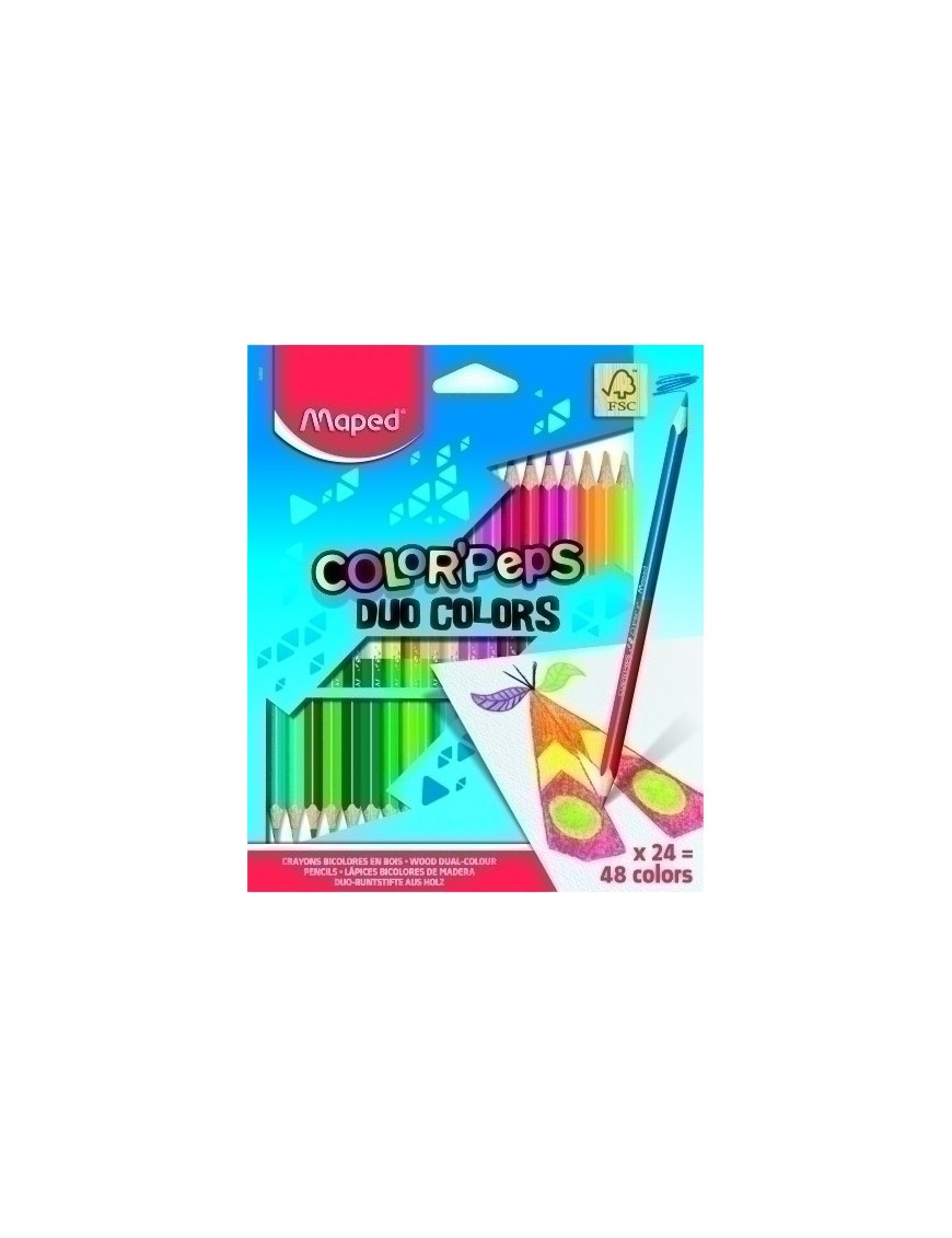 Lapices Color Maped Color"Peps Duo Es.24