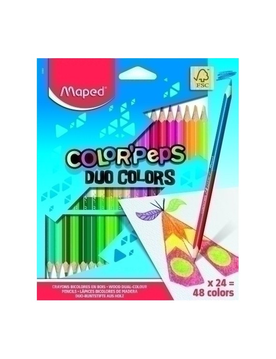 Lapices Color Maped Color"Peps Duo Es.24