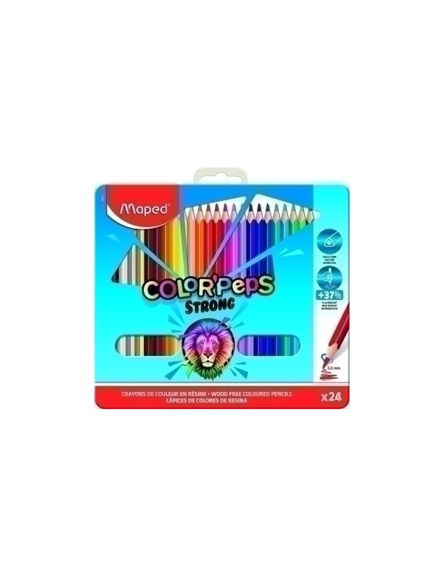 Lapices Color Maped Strong Metal Es.24