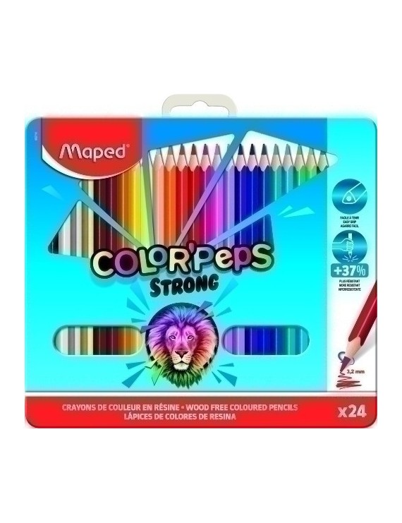 Lapices Color Maped Strong Metal Es.24