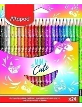 Lapices Color Maped Mini Cute  Est.24