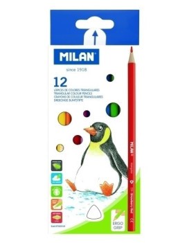 Lapices Color Milan Triang. C/12 Lote 24