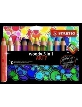 Lapices Color Stabilo Woody Art.Lin E/10