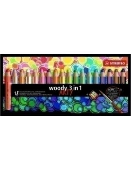 Lapices Color Stabilo Woody Art.Lin E/18