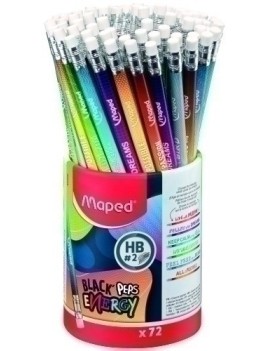 Lapiz Maped Black"Peps Energy - Hb B/72