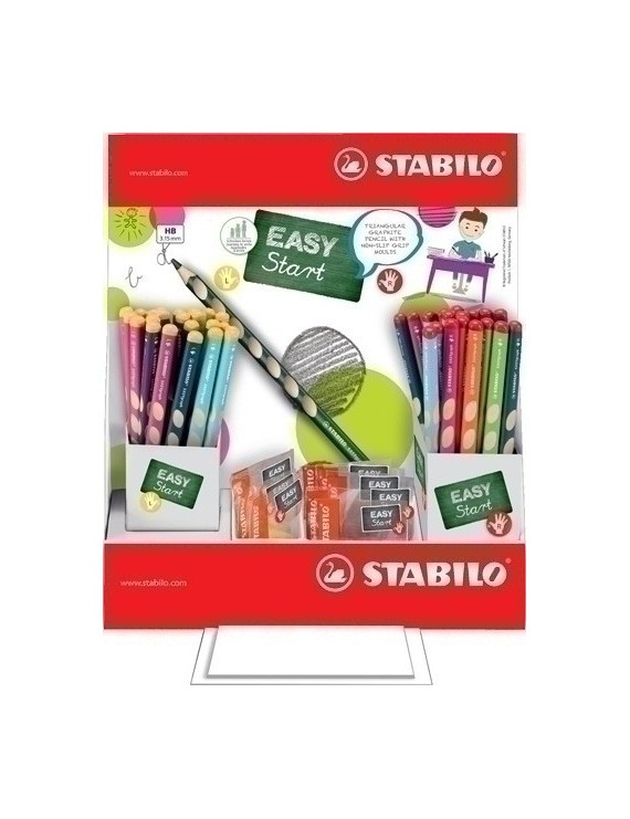 Lapiz Stabilo Easy Graph Expositor De 72