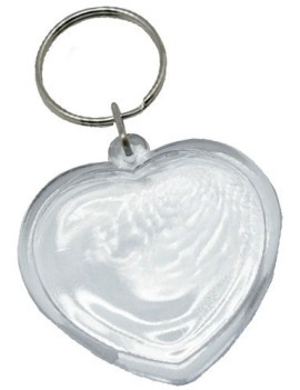 Llaveros Corazon Nief.Plastico Cristal 4