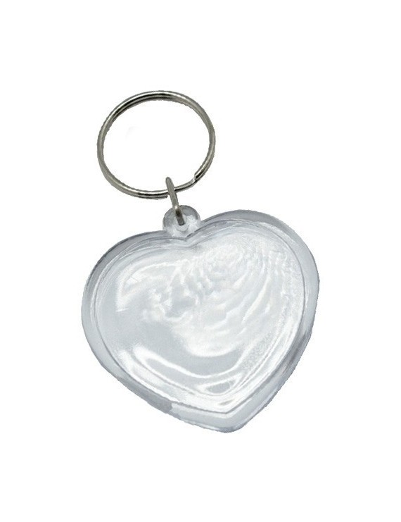 Llaveros Corazon Nief.Plastico Cristal 4