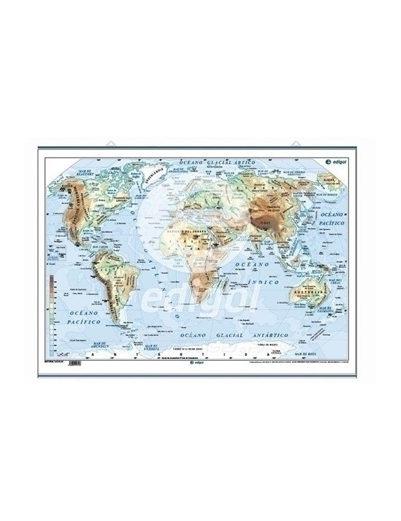 Mapa Edg.Poster 70X50 F/S Mundo