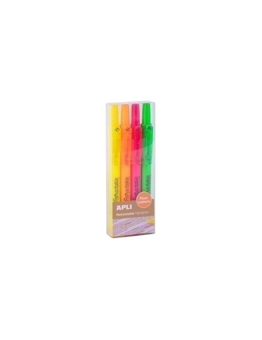 Rotul.Fluor Apli Retractable Fluor B/4