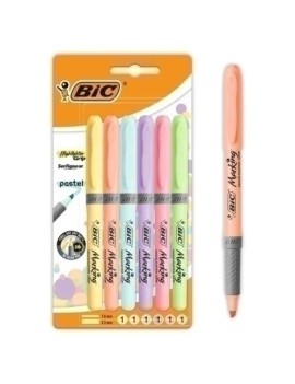 Rotul.Fluor Bic Highlighter Pastel B/6