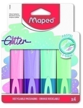 Rotul. Fluor Maped Peps Glitter P/4