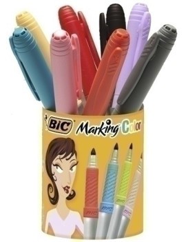 Rotul.Bic Marking Color Bote 9+1 Surtido