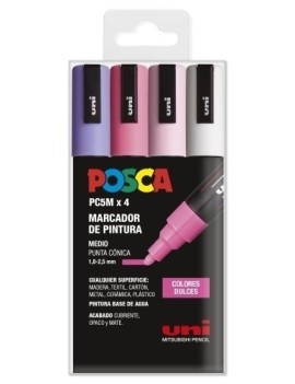 Rotul.Uni-Posca Pc-5M  Col. Dulces B/4