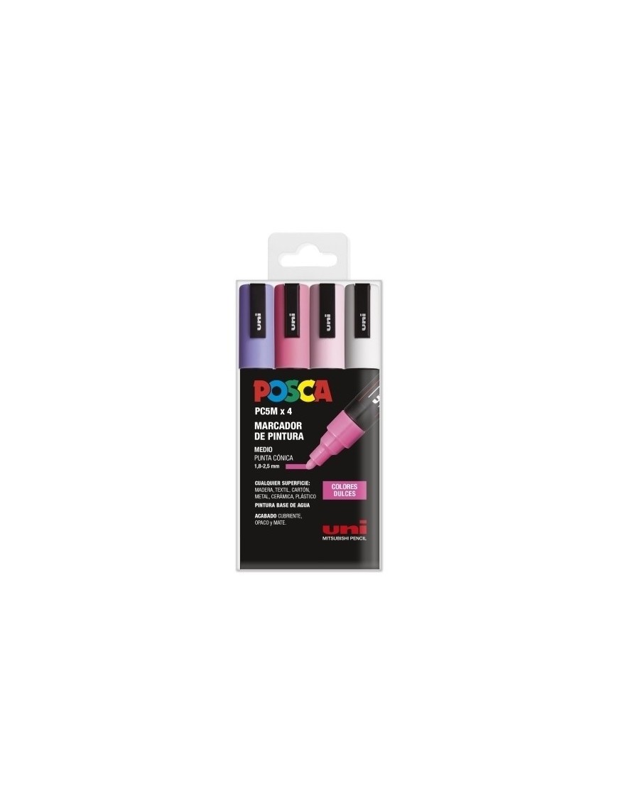 Rotul.Uni-Posca Pc-5M  Col. Dulces B/4